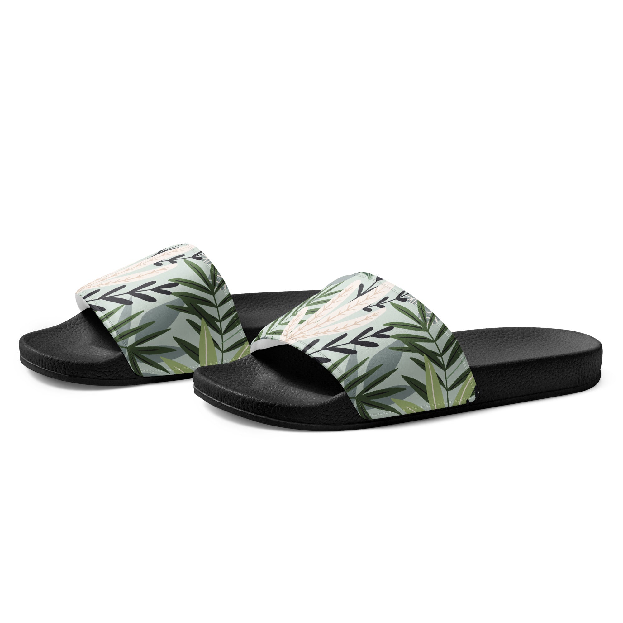 Leafy Glow Women's Slides - POD Sarto