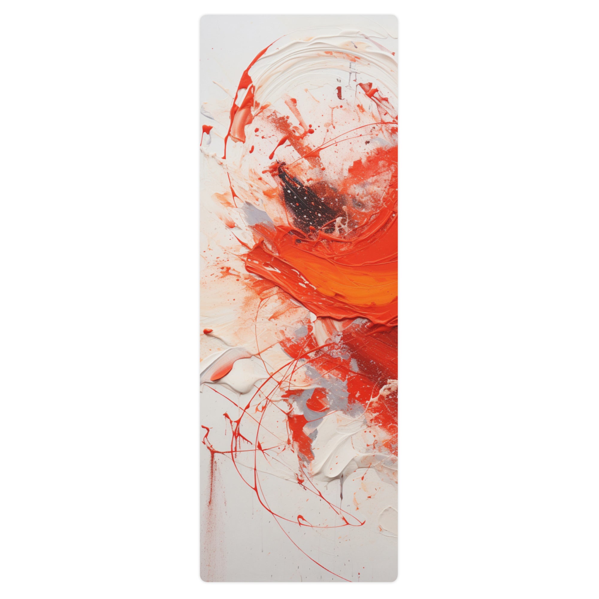 Vivid Tangerine Canvas Yoga Mat - POD Sarto