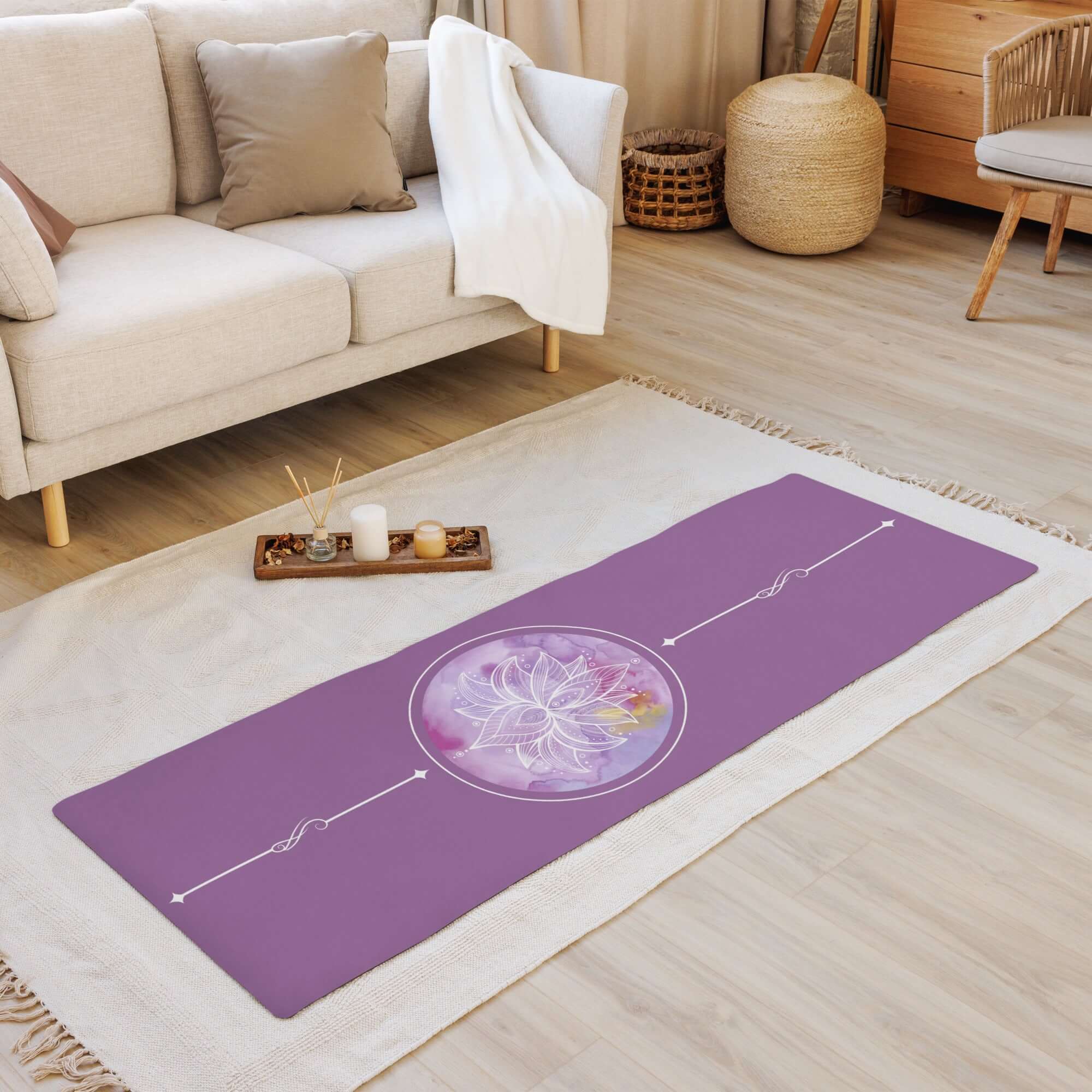 Lotus Mandala Yoga Mat - POD Sarto