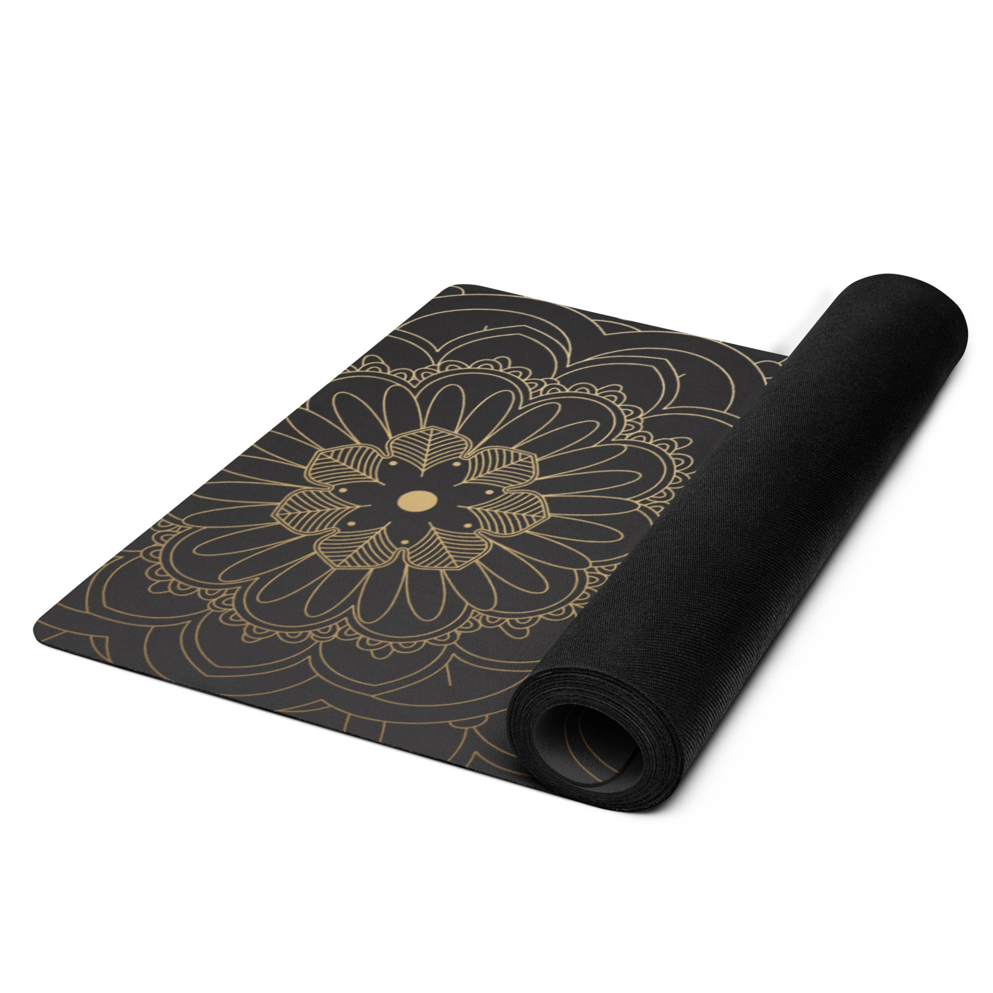 Celestial Gold Mandala Yoga Mat - POD SARTO