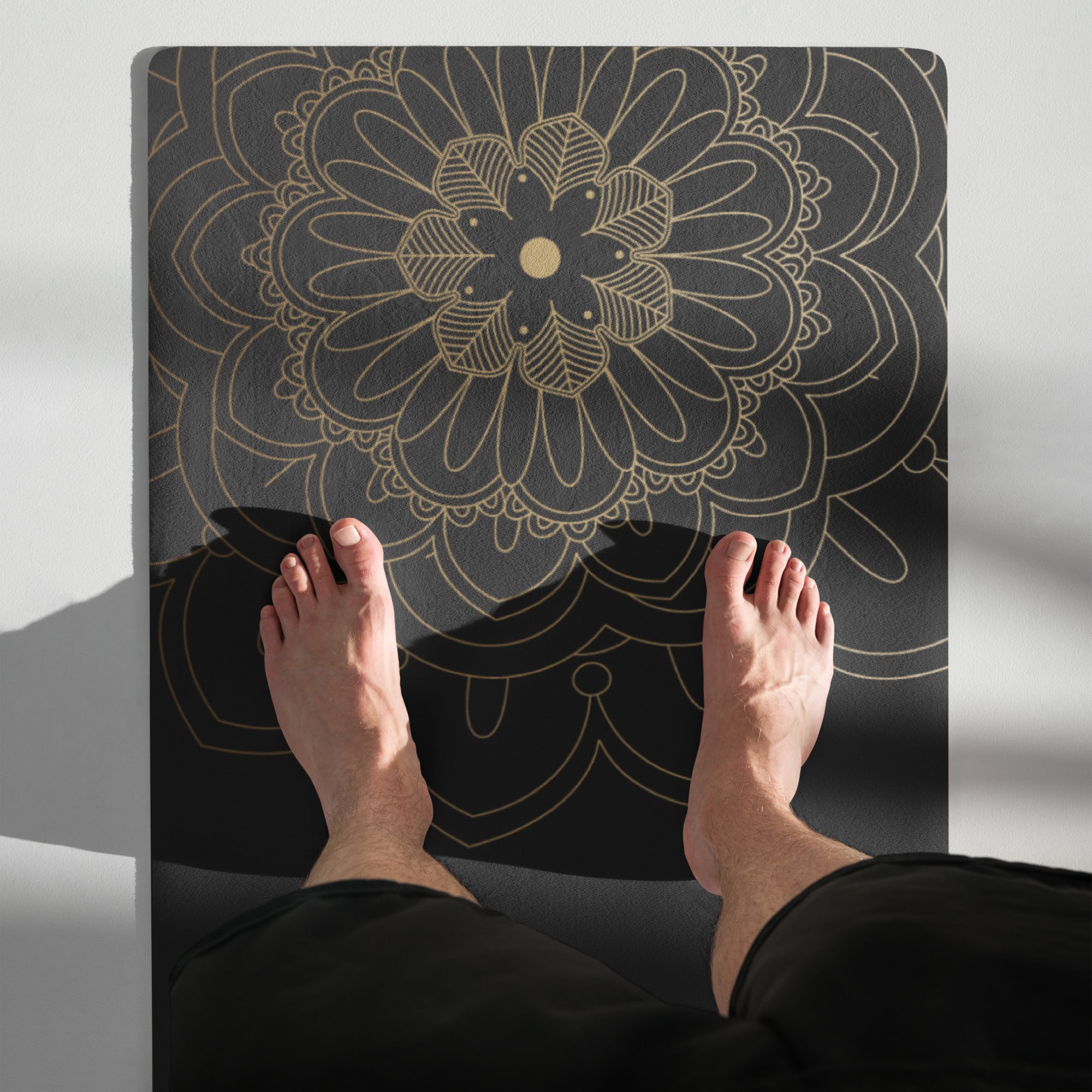 Celestial Gold Mandala Yoga Mat - POD SARTO