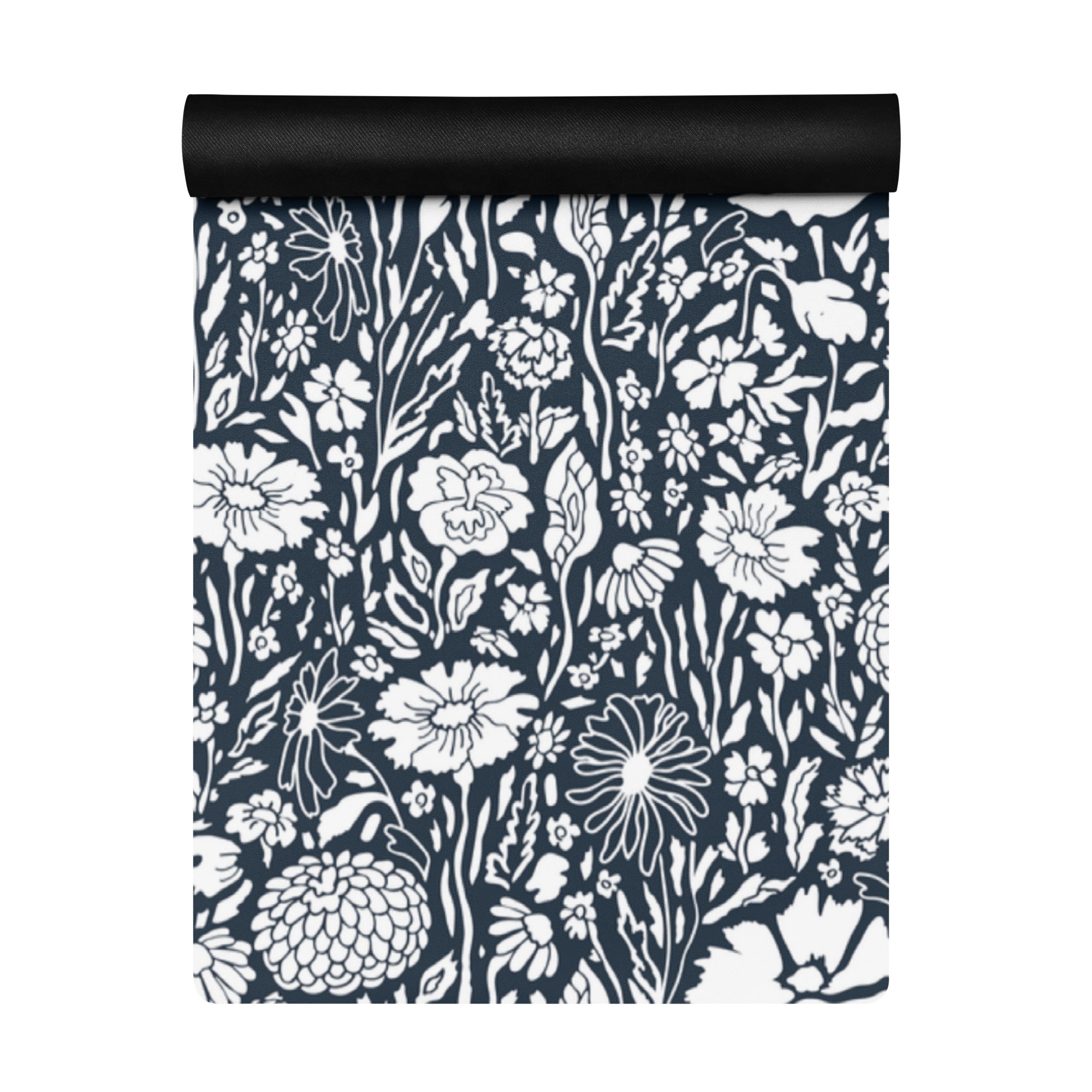 Monochrome Meadow Yoga Mat - POD SARTO