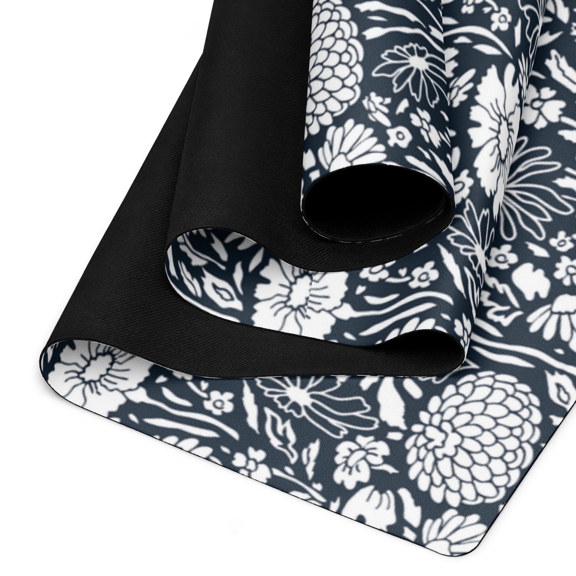 Monochrome Meadow Yoga Mat - POD SARTO