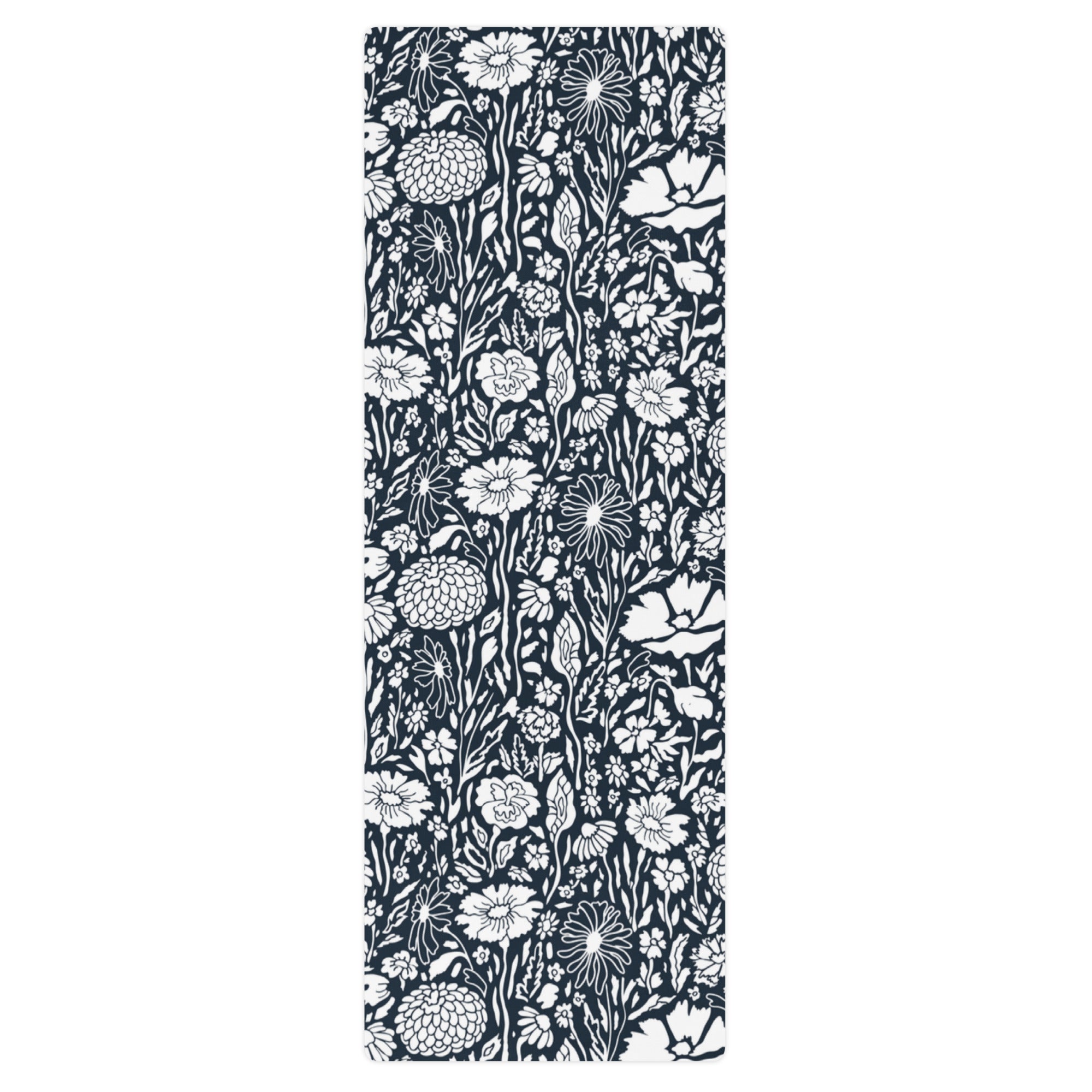 Monochrome Meadow Yoga Mat - POD SARTO