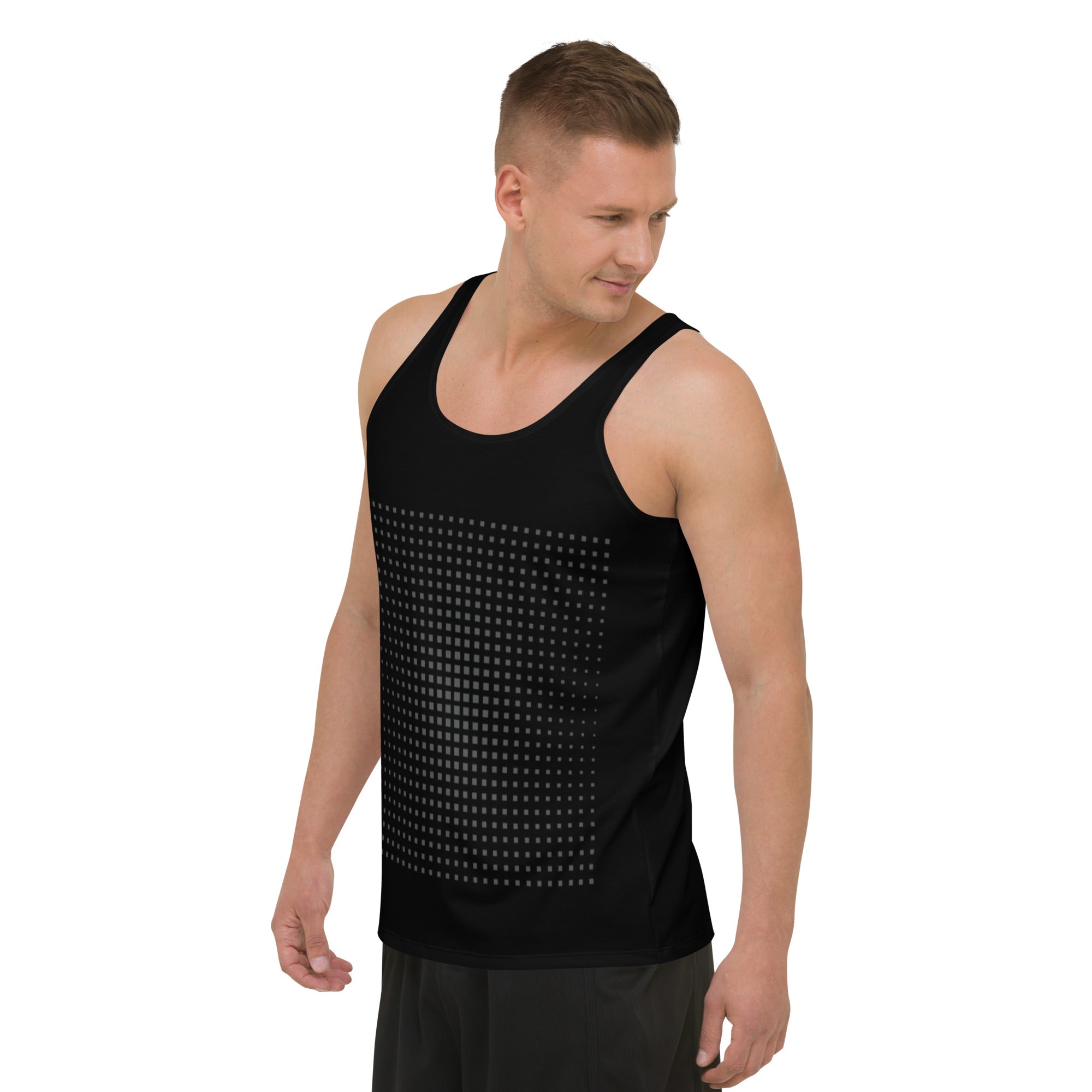 Gym Black Men's Tank Top - POD Sarto